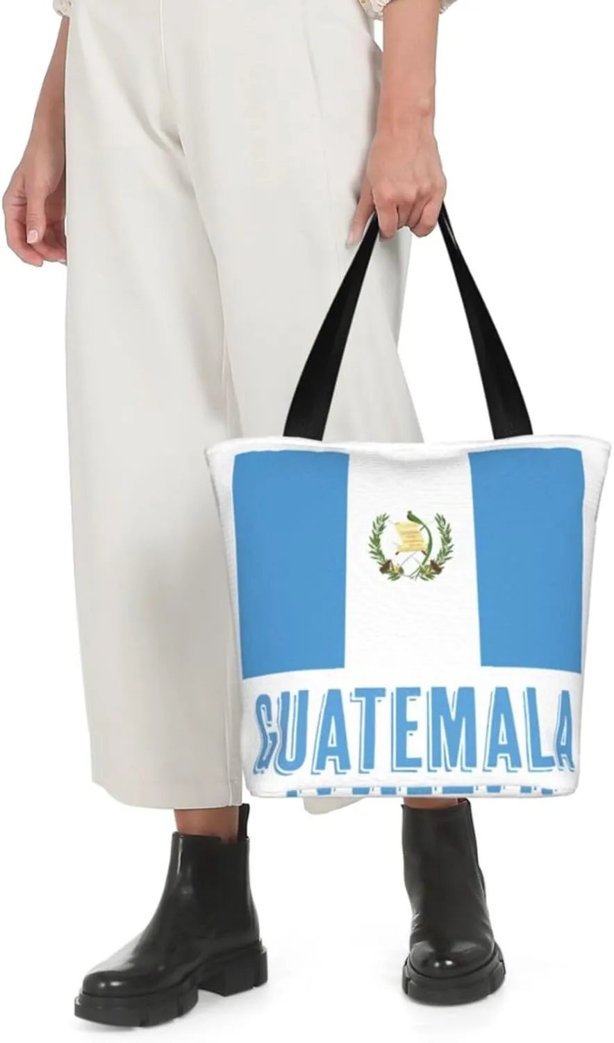 Haiti Flag Pray For Haiti Women's Tote Bag Shoulder Bag Shopping Handbag Large Capacity Handbag With Zipper
