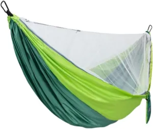 Hammock Hammock Parachute Cloth Outdoor Anti-Rollover Camping Huwai Swing with Mosquito Net Net Bed Outdoor Adult Hammocks for Outside(C)