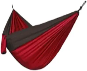 Hammocks High Load-Bearing Anti-Rollover Nylon Hammock Outdoor Ultra-Light Single and Double Parachute Cloth Hammock Camping Hammocks(D)