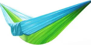 Hammocks Outdoor Hammock Light Parachute Cloth Hammock Outdoor Single Double Camping Leisure Hammock, Small, Green