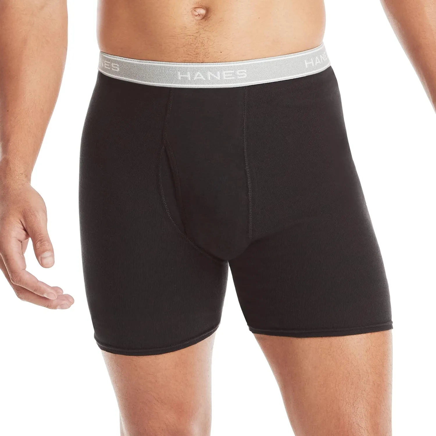 Hanes Men's Boxer Briefs, Cool Dri Moisture-Wicking Underwear, Cotton No-Ride-up for Men, Multi-Packs
