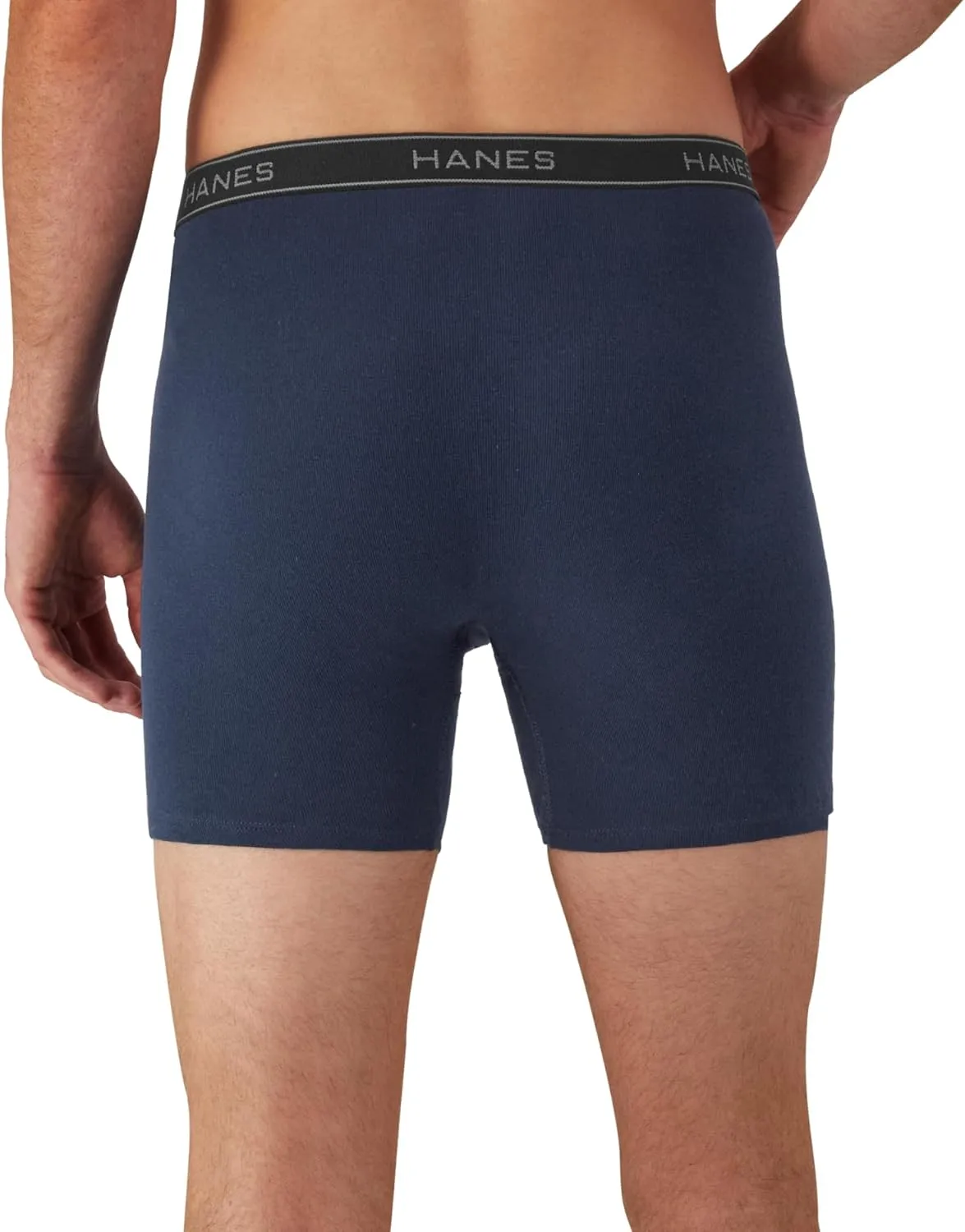 Hanes Men's Boxer Briefs, Cool Dri Moisture-Wicking Underwear, Cotton No-Ride-up for Men, Multi-Packs