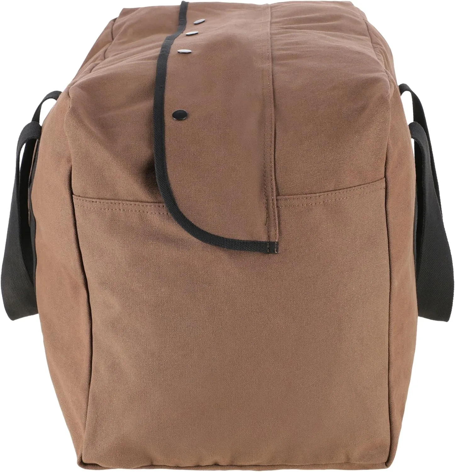 Heavy Duty HOPLITE Parachute Duffel Bag, Extra Large Multipurpose use, Tactical Canvas Cargo Bag with Snap-Closure Storm Flap for Military, Outdoor, Travel, Storage (Brown, Standard 24" x 15" x 13)