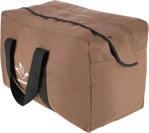 Heavy Duty HOPLITE Parachute Duffel Bag, Extra Large Multipurpose use, Tactical Canvas Cargo Bag with Snap-Closure Storm Flap for Military, Outdoor, Travel, Storage (Brown, Standard 24" x 15" x 13)