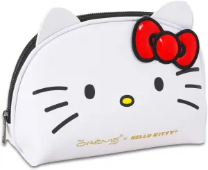 Hello Kitty Cosmetic Bag Set - Bundle with The Crème Shop x Hello Kitty Cosmetic Bag for Makeup, Travel Size Toiletries, More Plus Bookmark | Travel Bag for Girls, Women