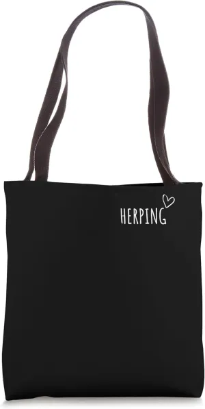 Herping Reptile Hunting Amphibians Biology Men Women Kids Tote Bag