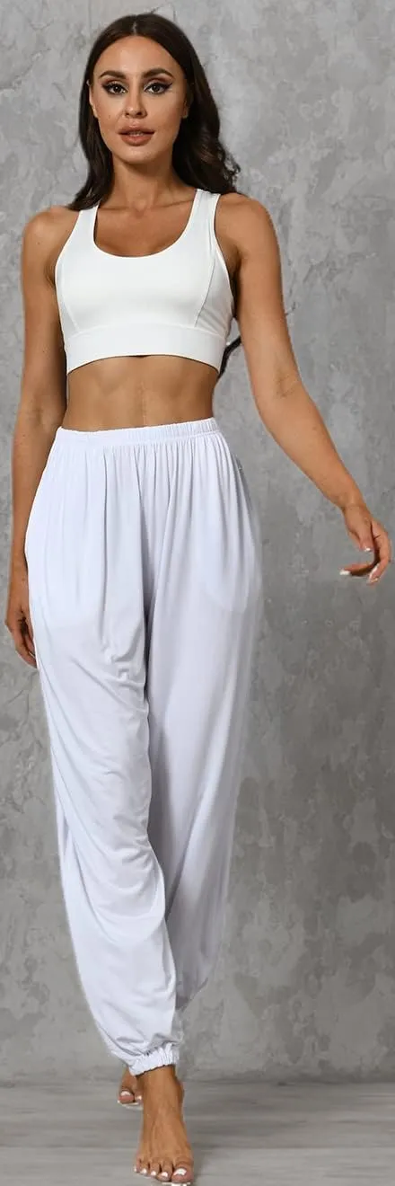 Hoerev Men Women Super Soft Yoga Pants Trousers Taiji Lounge Pant