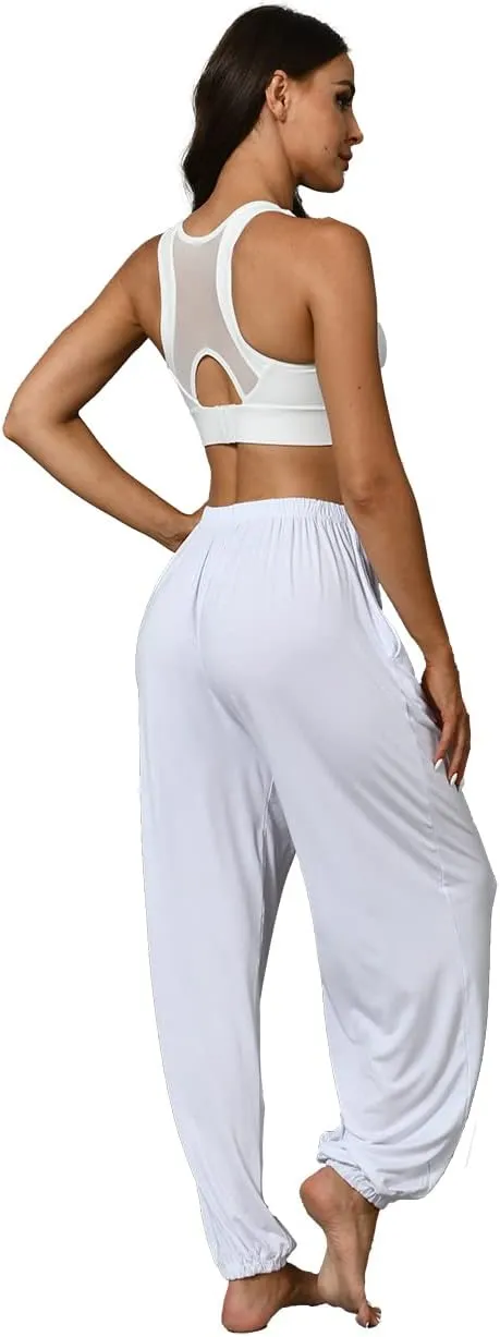 Hoerev Men Women Super Soft Yoga Pants Trousers Taiji Lounge Pant