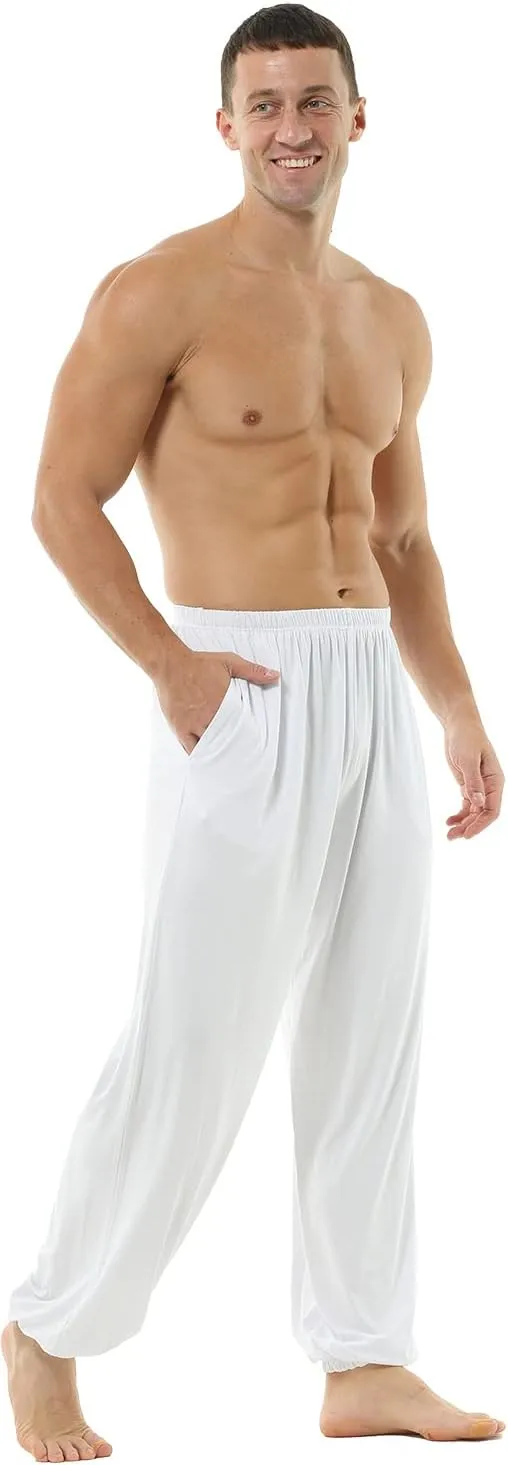 Hoerev Men Women Super Soft Yoga Pants Trousers Taiji Lounge Pant