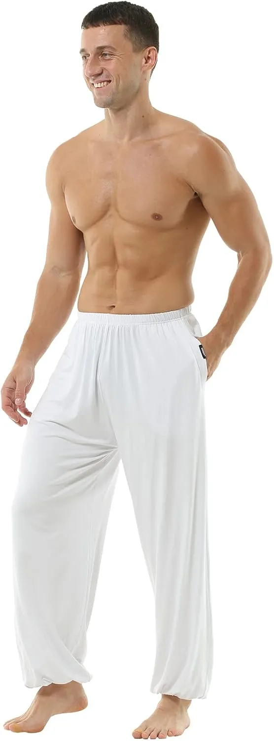 Hoerev Men Women Super Soft Yoga Pants Trousers Taiji Lounge Pant