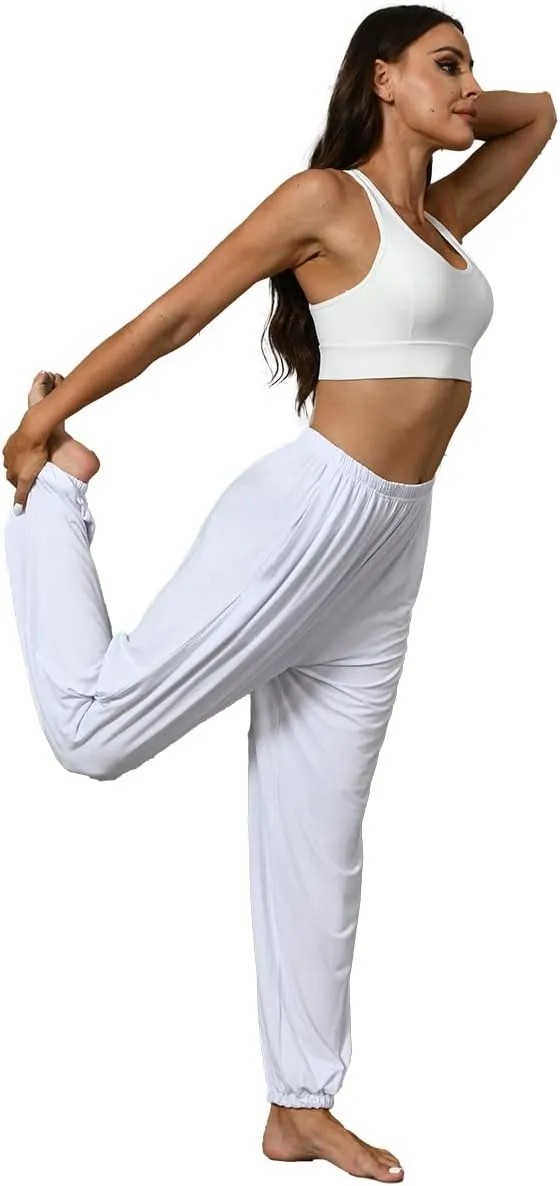 Hoerev Men Women Super Soft Yoga Pants Trousers Taiji Lounge Pant