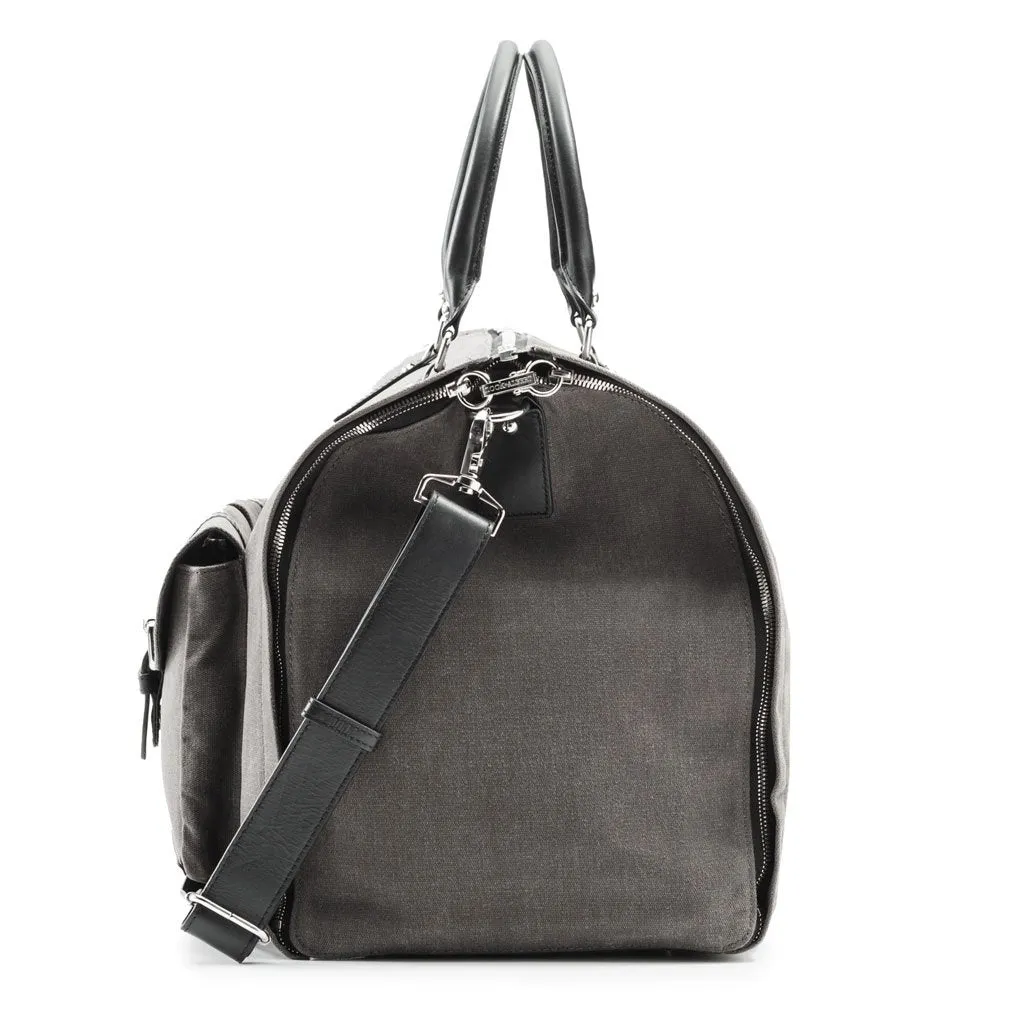 Hook and Albert Men's Waxed Canvas Garment Weekender Bag