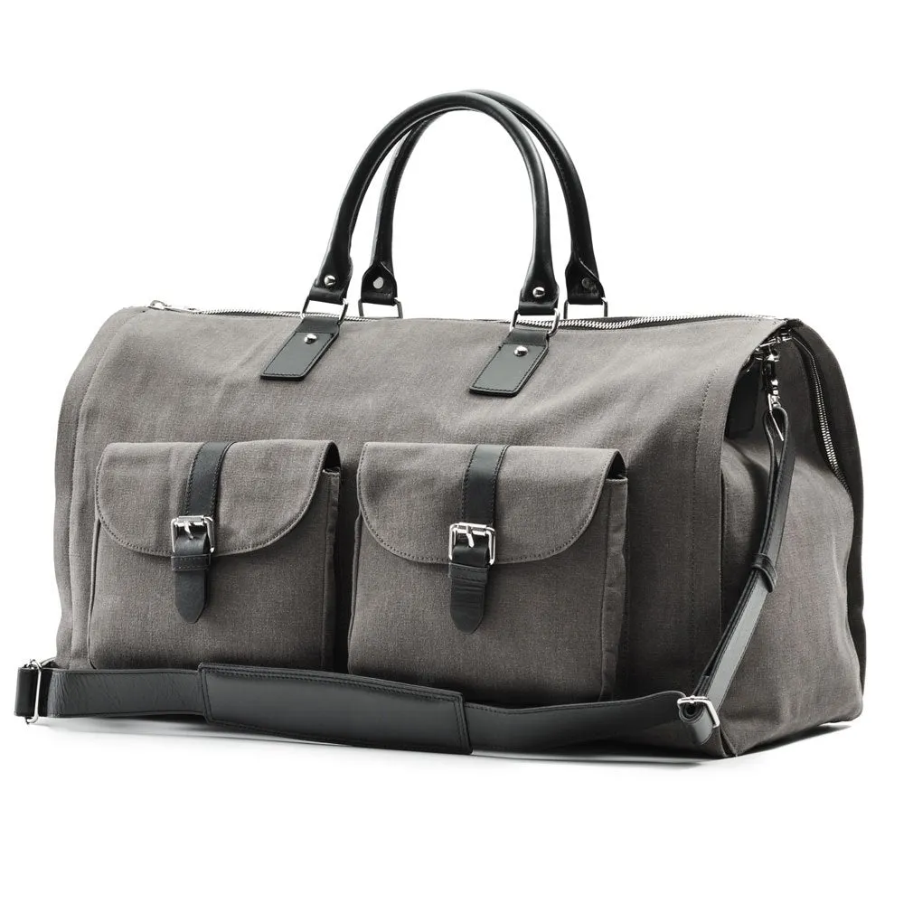 Hook and Albert Men's Waxed Canvas Garment Weekender Bag