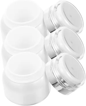Housoutil 3pcs Vacuum Cream Jar Travel Bottles Travel Jars Travel Size Toiletries Containers Nursing Kit Small