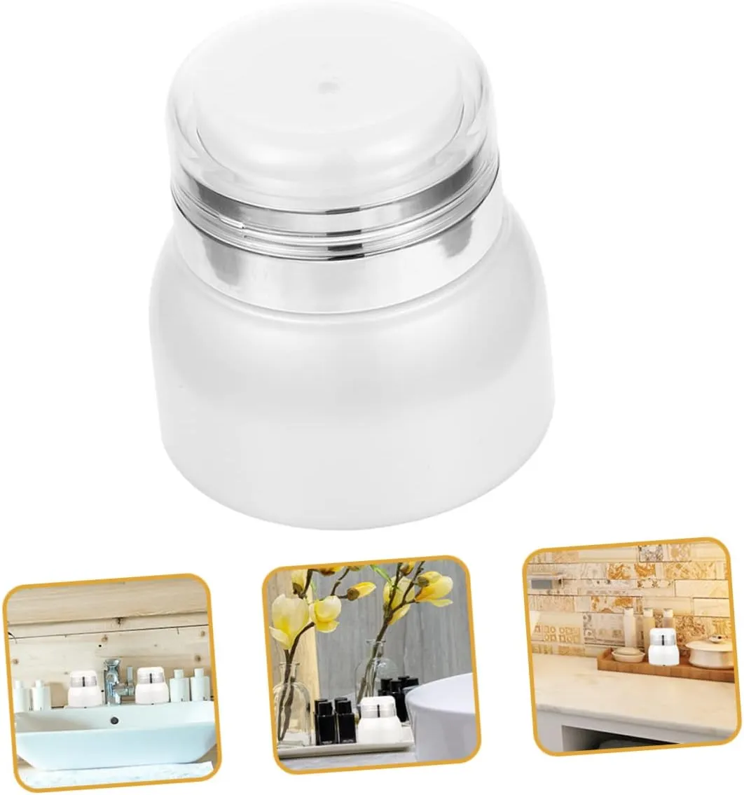 Housoutil 3pcs Vacuum Cream Jar Travel Bottles Travel Jars Travel Size Toiletries Containers Nursing Kit Small