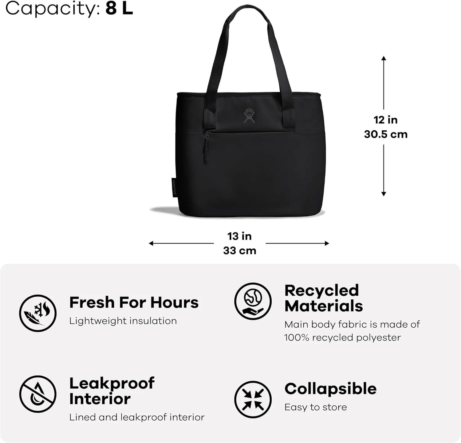 Hydro Flask 8 L Insulated Tote Black