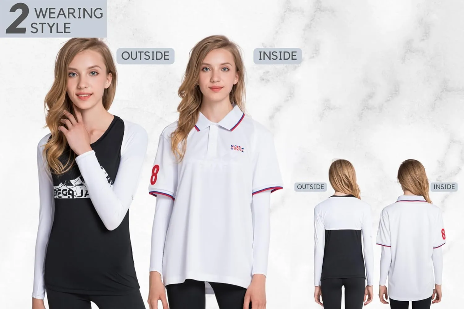 Ice Silk Coolness Fabric UPF50  UV Sun Protection Compression Shawl Arm Sleeve Sport Shrug Golf Shirt