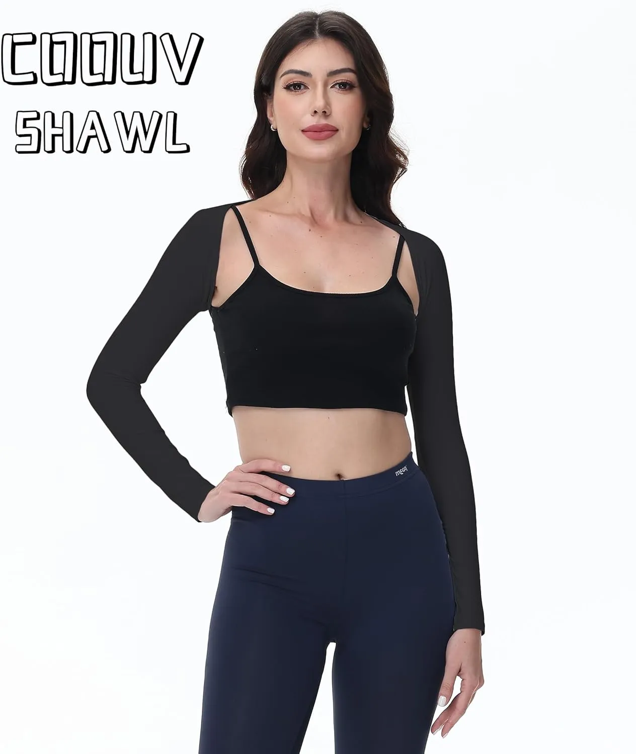 Ice Silk Coolness Fabric UPF50  UV Sun Protection Compression Shawl Arm Sleeve Sport Shrug Golf Shirt