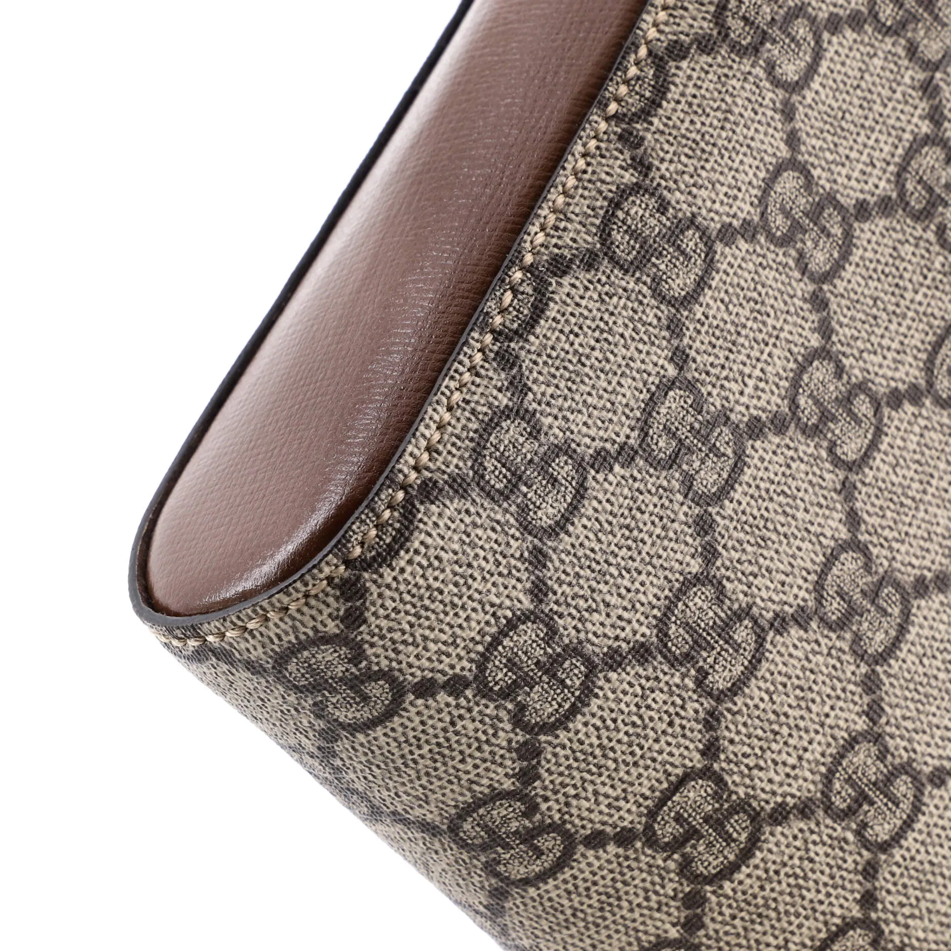 Interlocking G Patch Zip Messenger Bag GG Coated Canvas Small