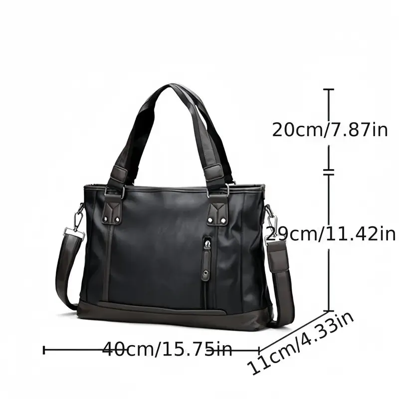 Jack | Stylish Men's PU Leather Travel Crossbody Messenger Bag