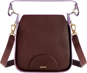 Jason Wu Women's Shoulder Bag, Mini Convertible Handbag with Adjustable Strap, Burgundy, One Size
