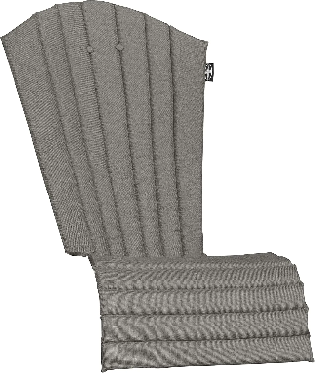 JCA Outdoor All-Weather Patio Chair seat Cushion, Quick Drying Olefin Fabric - Adirondack Chair Cushion for Your Chair-Chair not Included (Mulch Charcoal Grey)