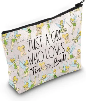 JNIAP Fairy Lover Gift Princess Fairy Tale Makeup Pouch Tinker Family Vacation Gift