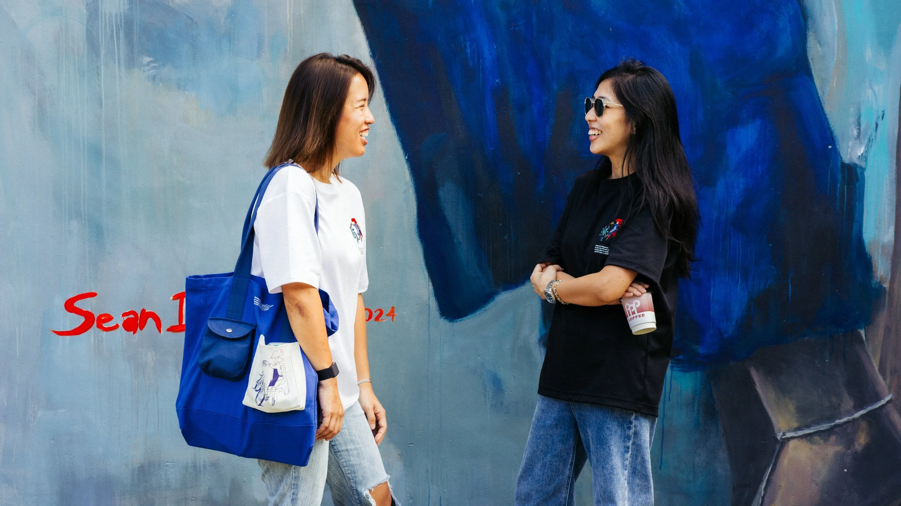 JOURN x PPP COFFEE EVERYDAY TOTE BAG | SAMSUI BLUE