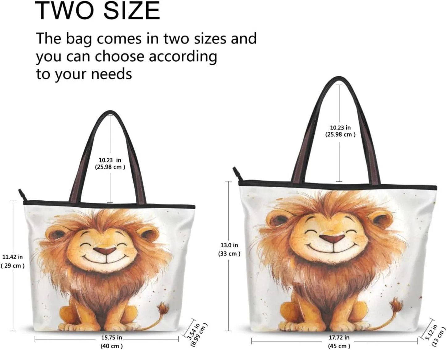 JSTEL Tote Bag for Women with Zipper,Polyester Tote Purse Holiday Tote Bag Work Handbag Women Gift