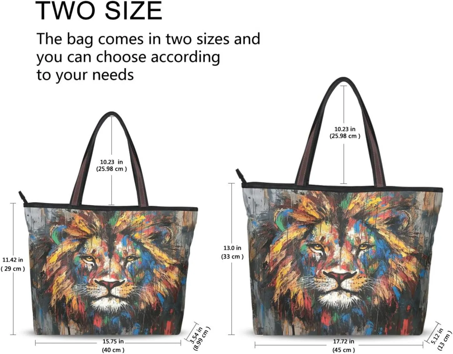 JSTEL Tote Bag for Women with Zipper,Polyester Tote Purse Holiday Tote Bag Work Handbag Women Gift