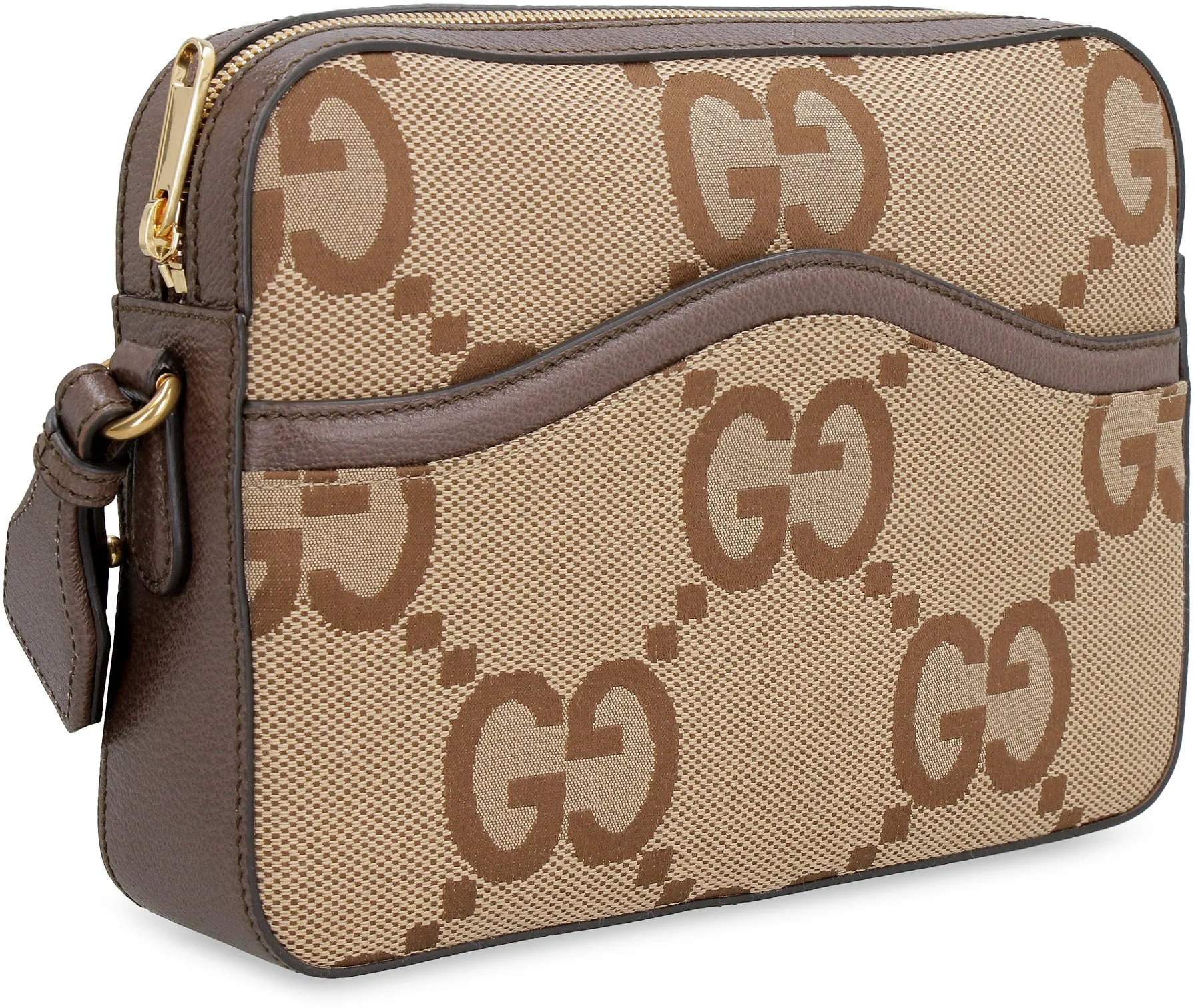 Jumbo GG fabric messenger bag
