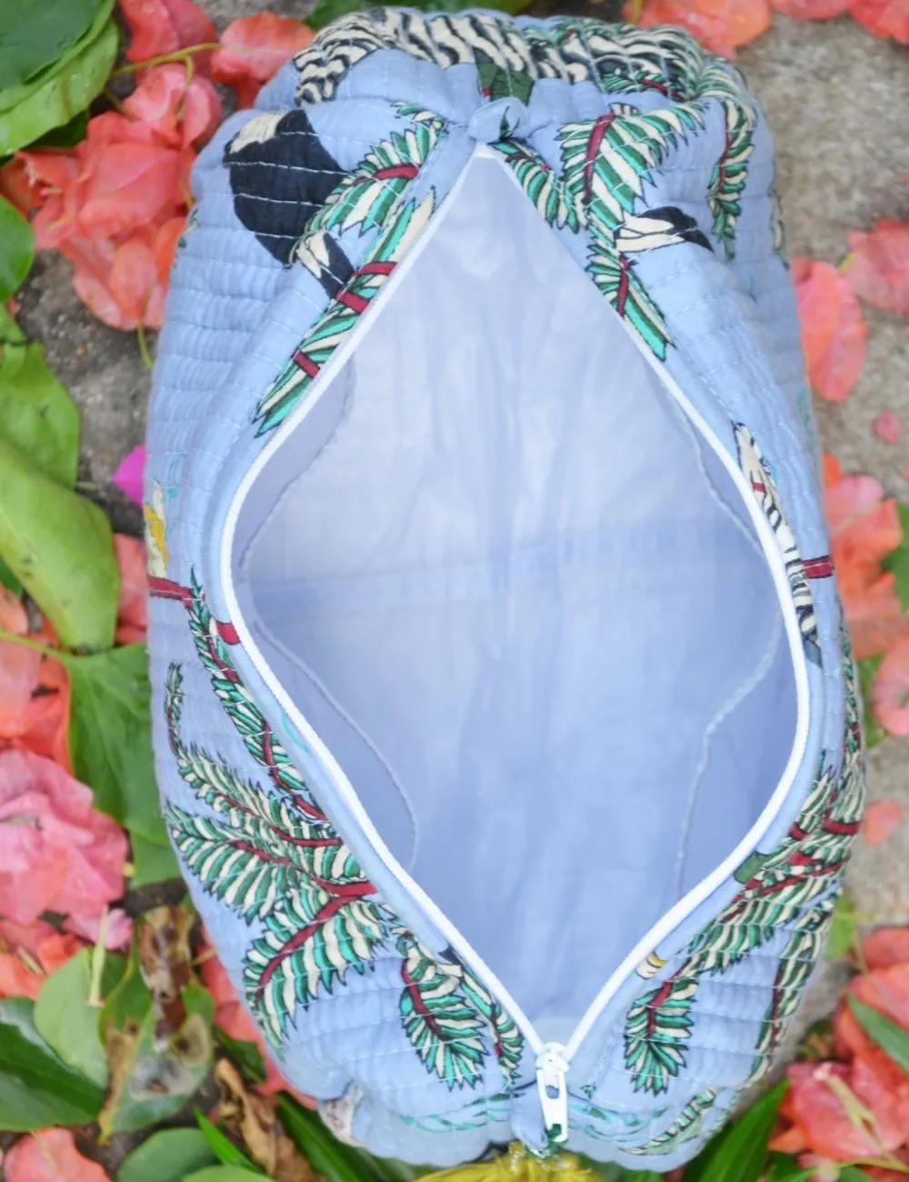 Jungle Print Beautiful Women Cosmetic Pouch Toilet Bag
