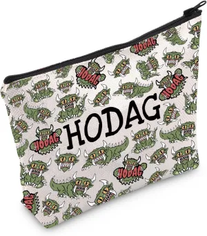 JXGZSO Hodag Cryptid Cosmetic Bag Cryptozoology Gift Cryptid Creature Gift Mythical Hodag Makeup Bag Hodag Lover Gift