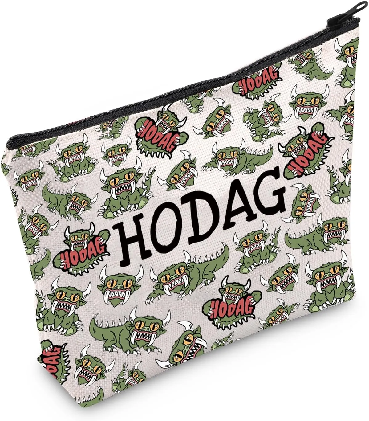 JXGZSO Hodag Cryptid Cosmetic Bag Cryptozoology Gift Cryptid Creature Gift Mythical Hodag Makeup Bag Hodag Lover Gift