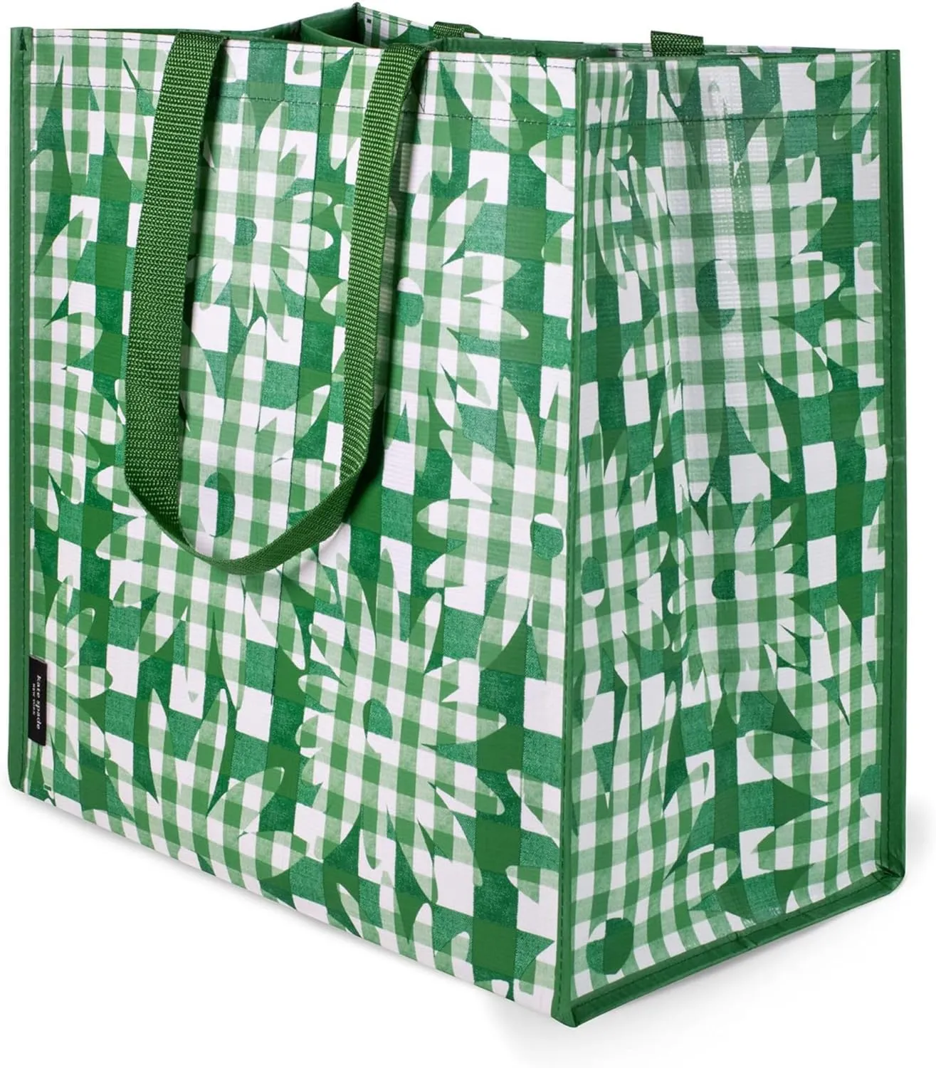 Kate Spade New York Reusable Shopping Bag, Grocery Tote with Shoulder Straps, Large Collapsible Tote