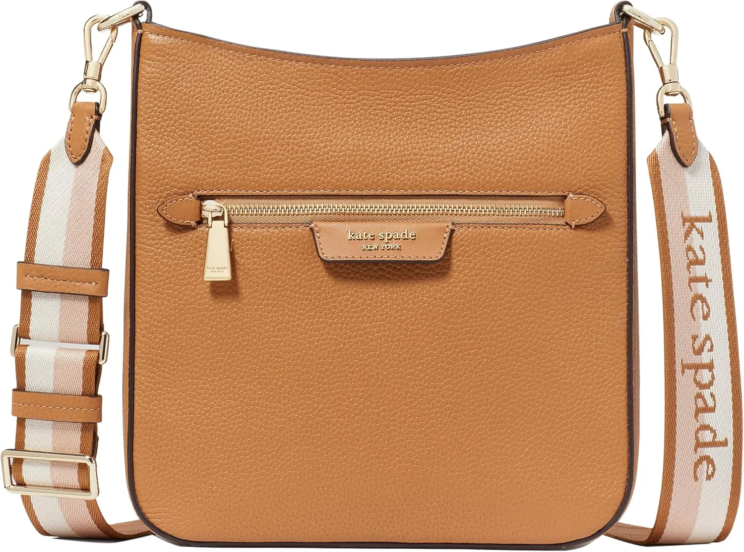 kate spade new york Women's Hudson Pebbled Leather Messenger Crossbody