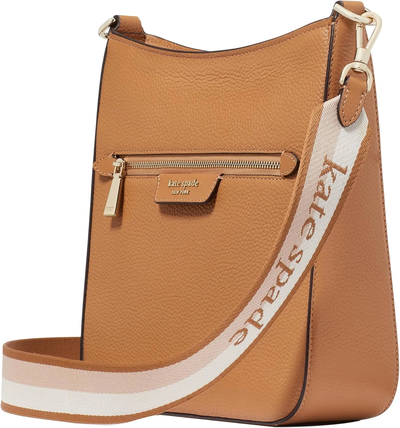kate spade new york Women's Hudson Pebbled Leather Messenger Crossbody