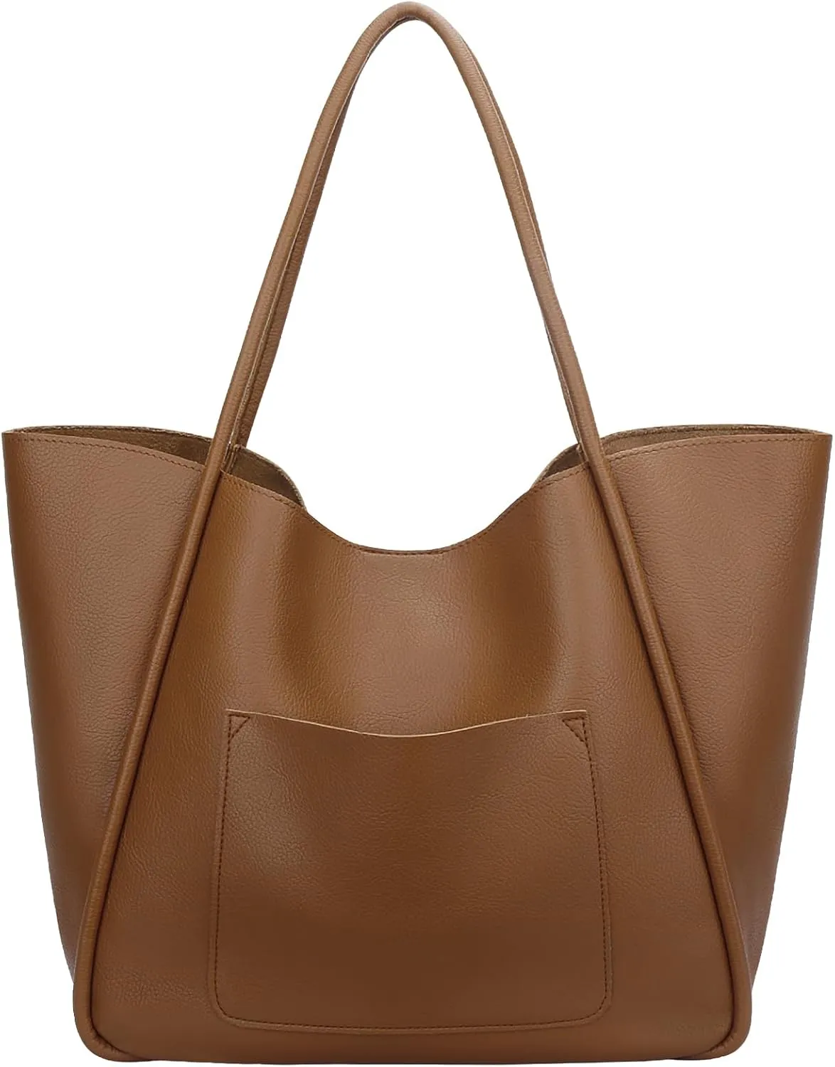 KKXIU Tote Bag for Women Vegan Leather Shoulder Purse Large Capacity Travel Bag