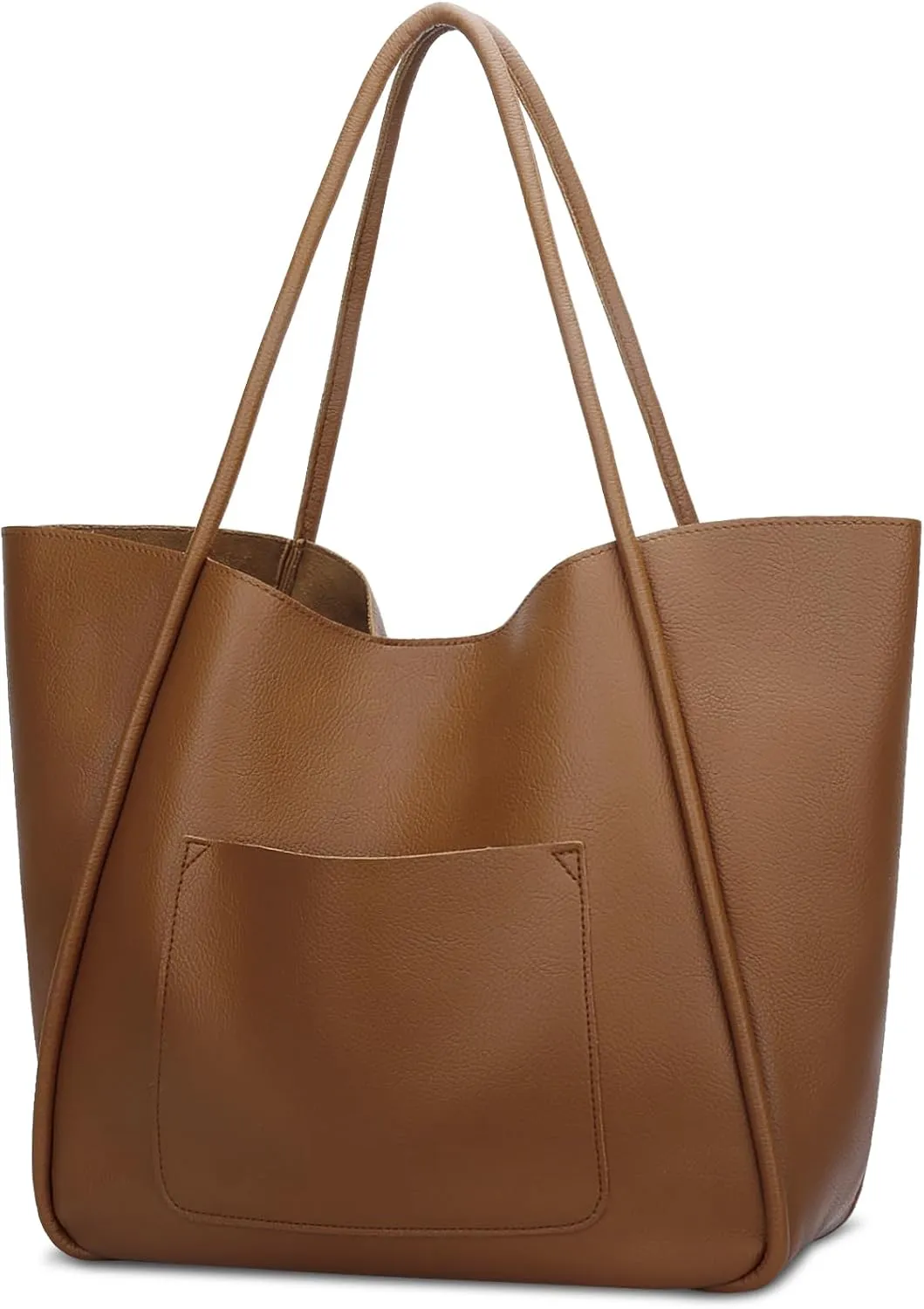 KKXIU Tote Bag for Women Vegan Leather Shoulder Purse Large Capacity Travel Bag