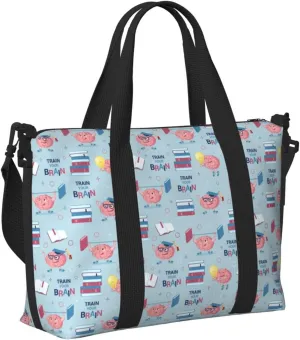 Laptop Tote Bag for Women Work - Brain Training Gym Bag for Women Men, Personal Item Crossbody Travel Bags Carry On, Overnight Weekender Bags for Women Travel
