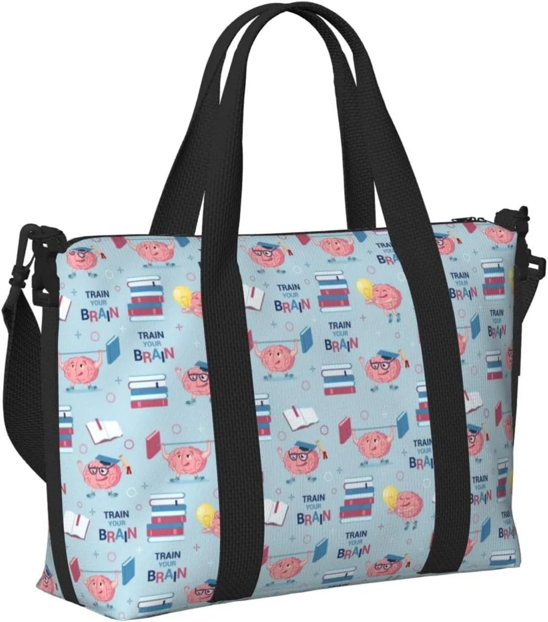 Laptop Tote Bag for Women Work - Brain Training Gym Bag for Women Men, Personal Item Crossbody Travel Bags Carry On, Overnight Weekender Bags for Women Travel
