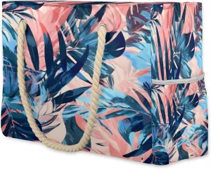 Large Beach Tote Bags with Zipper, Beach Bag for Women, Waterproof Sandproof Pool Swim Bags, Travel Tote Bag