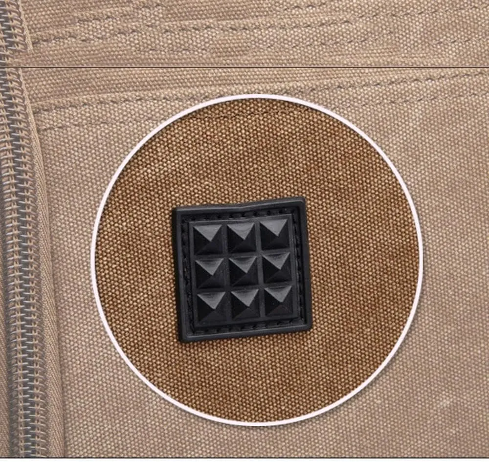 Large-Capacity Luggage Bag Fashion Leisure Travel Bag Trendy Outdoor Messenger Portable Canvas Travel Bag(2)