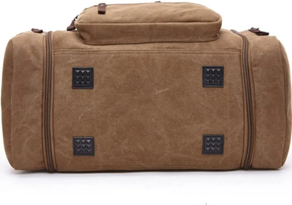 Large-Capacity Luggage Bag Fashion Leisure Travel Bag Trendy Outdoor Messenger Portable Canvas Travel Bag(2)