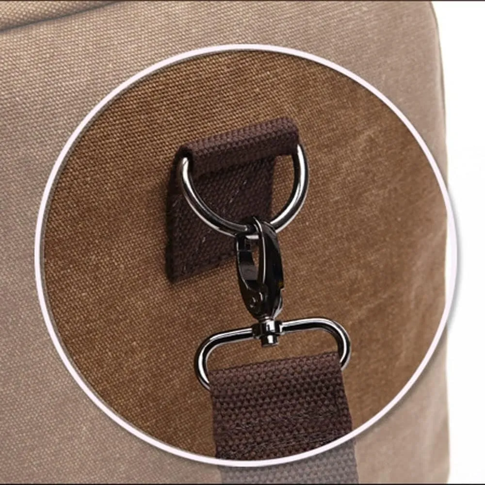 Large-Capacity Luggage Bag Fashion Leisure Travel Bag Trendy Outdoor Messenger Portable Canvas Travel Bag(2)