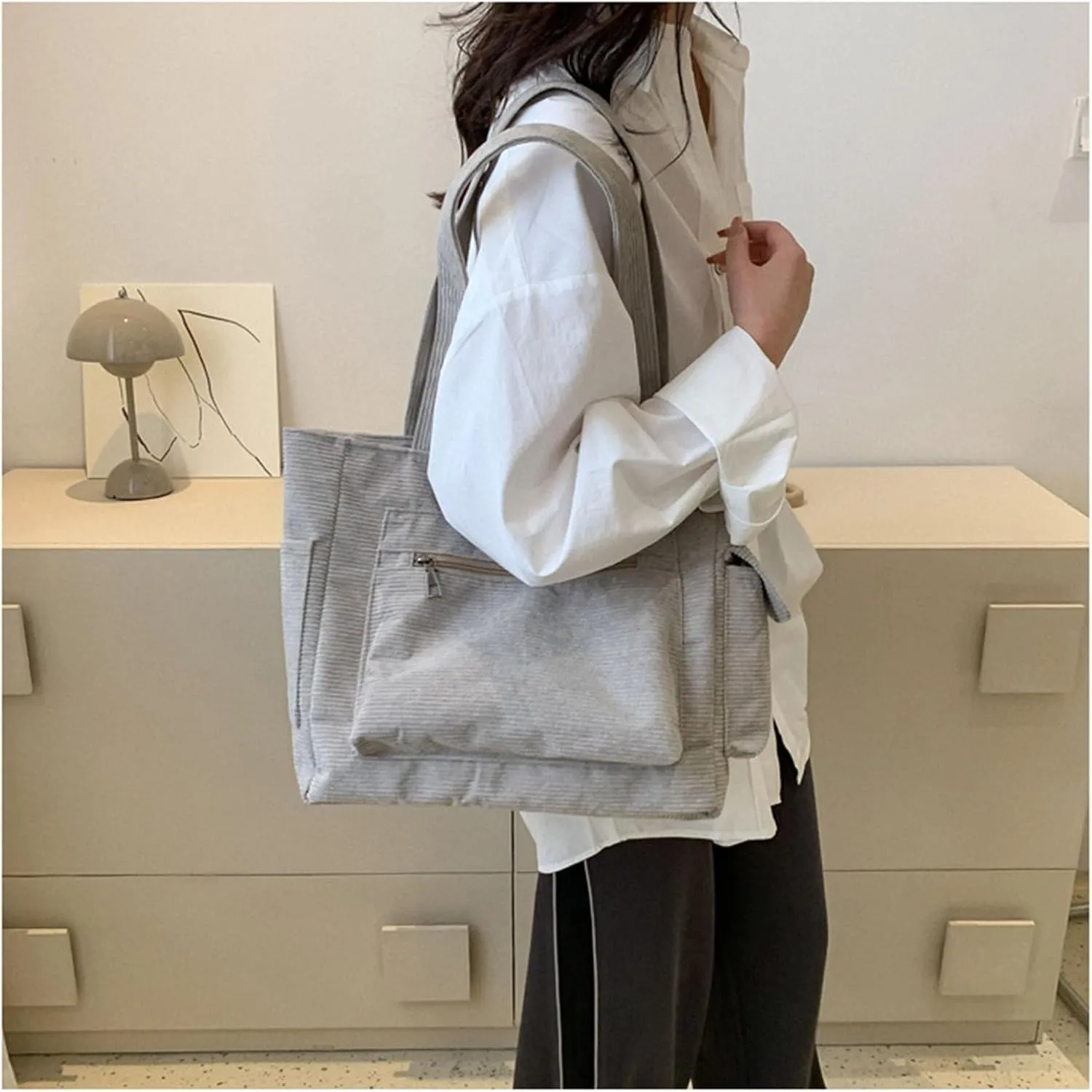 Large Capacity Shoulder Bag For Work Travel Bag Hand Carry Bag Trendy Bag For Girl