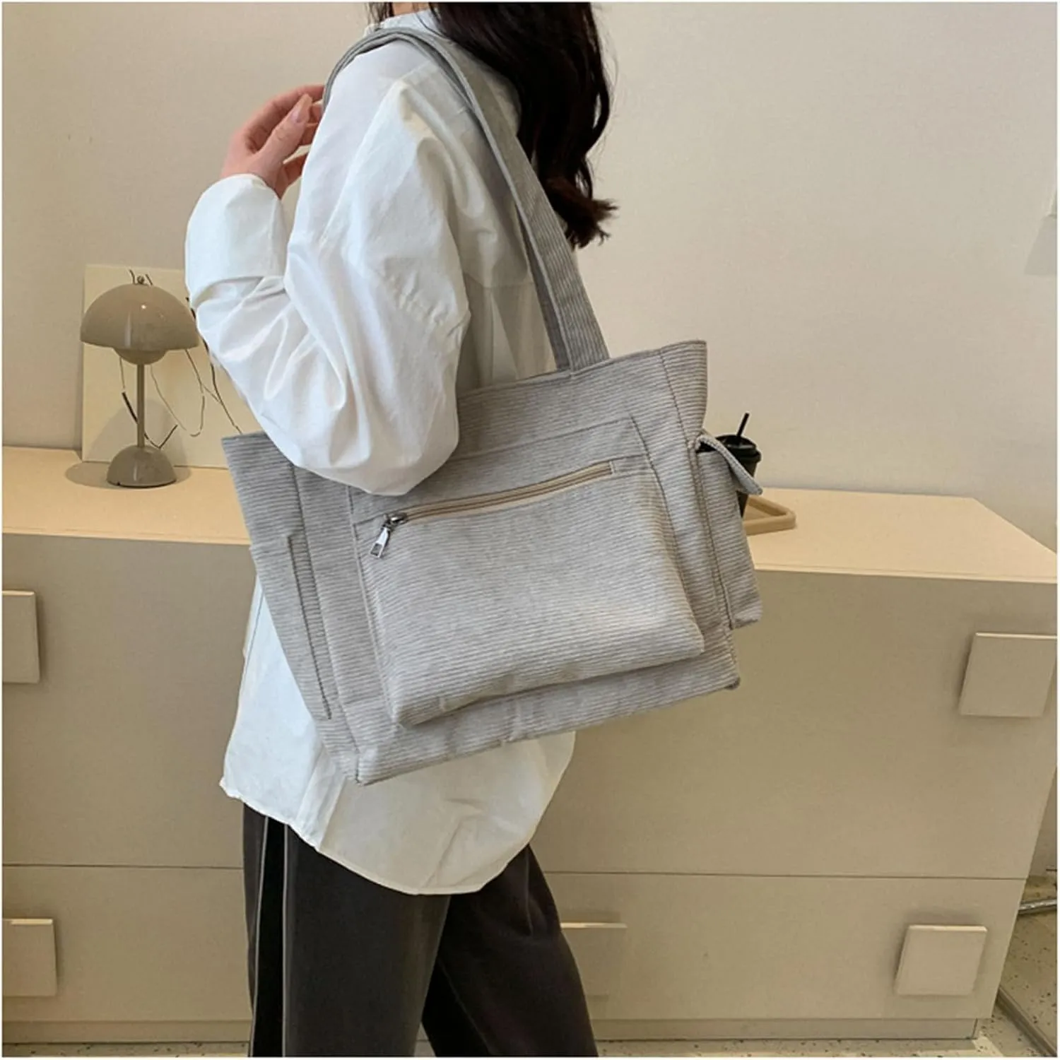 Large Capacity Shoulder Bag For Work Travel Bag Hand Carry Bag Trendy Bag For Girl