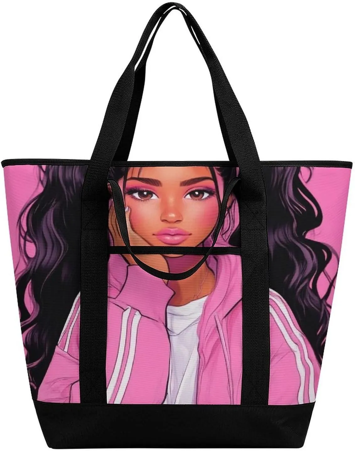 Large Thermal Shopping Tote Bag Travel Friendly Fashion Handbag Commuter Bag