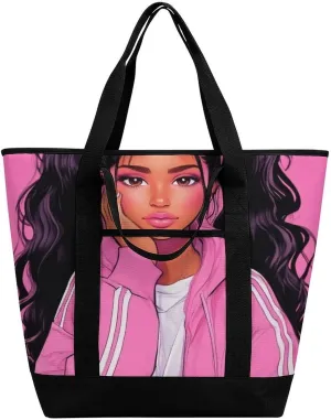 Large Thermal Shopping Tote Bag Travel Friendly Fashion Handbag Commuter Bag