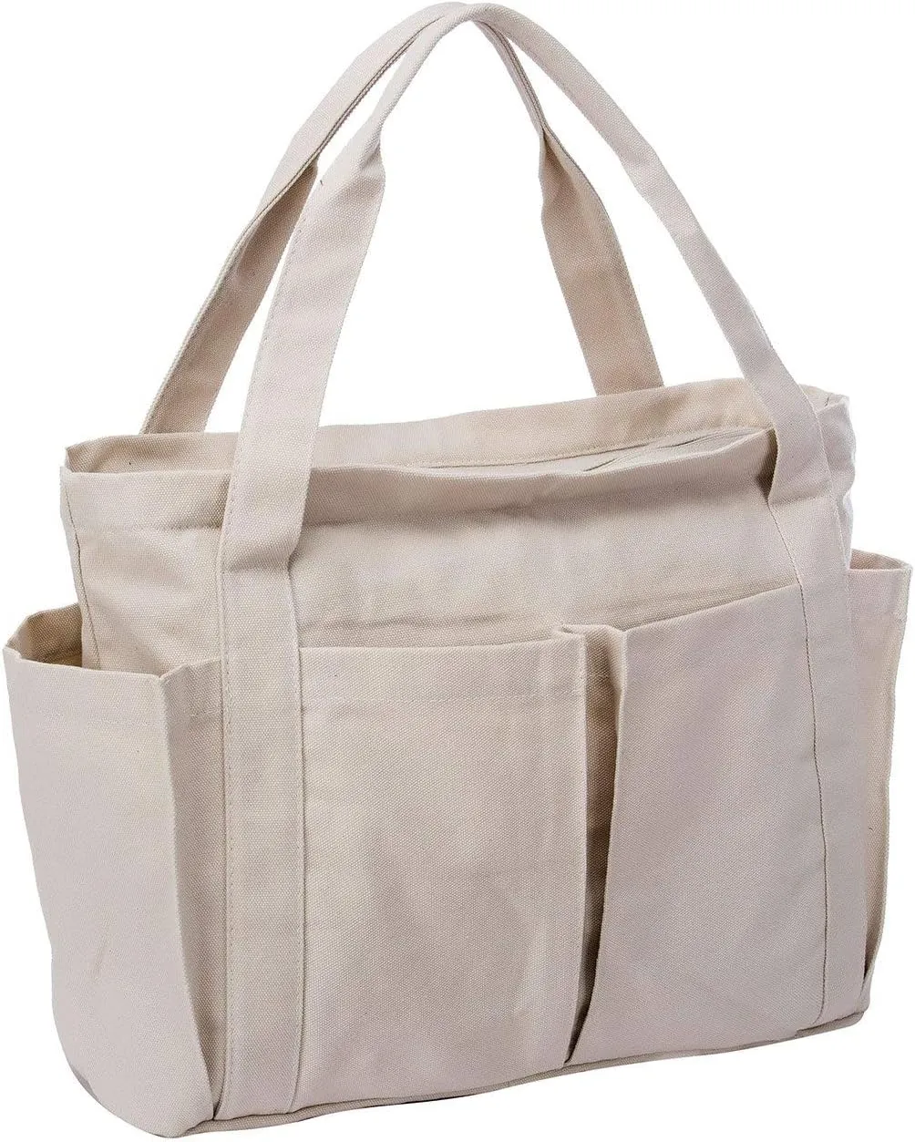 Large Tote Bag Canvas Beach Bag with Pockets Shoulder Bag for Women